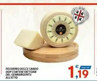 Vivo Supermercati Fattorie Del Gennargentu Pecorino Dolce Sardo DOP offerta