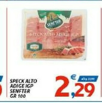 Vivo Supermercati Senfter Speck Alto Adige IGP 100 G(ml) offerta
