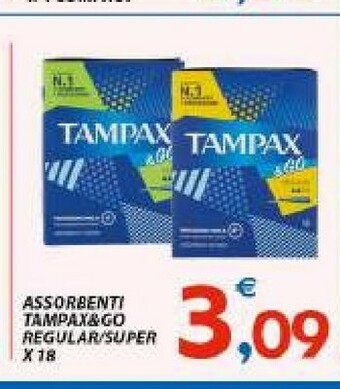 Tampax & Go Assorbenti Regular