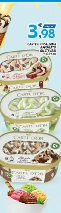 Vivo Supermercati Algida Carte D'Or Affogato Al Pistacchio 500 G(ml) offerta