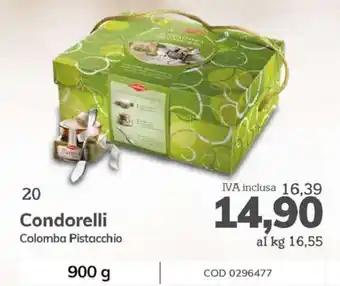 Condorelli Colomba Pistacchio 900 g