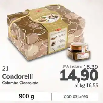 Condorelli Colomba Cioccolato 900 g