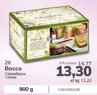 Bacco ColomBacco Pistacchio 900 g