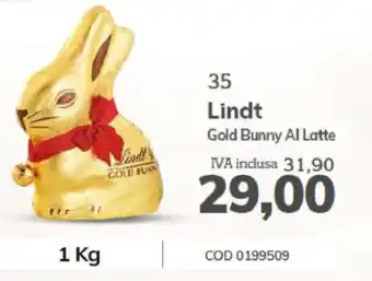 Carico Cash & Carry Lindt Gold Bunny Al Latte 1 kg offerta