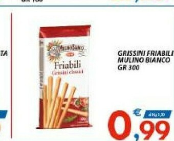 Vivo Supermercati Mulino Bianco Friabili Grissini Classici 300 G(ml) offerta