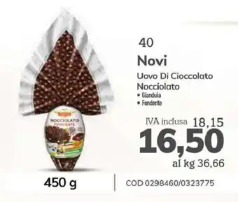 Novi Uovo di Cioccolato Nocciolato 450 g