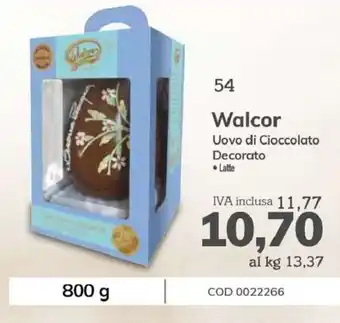 Carico Cash & Carry Walcor Uovo di Cioccolato Decorato 800 g offerta