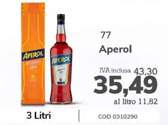 Carico Cash & Carry Aperol 3 litri offerta