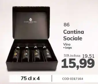 Cantina Sociale Vino 75 cl x 4