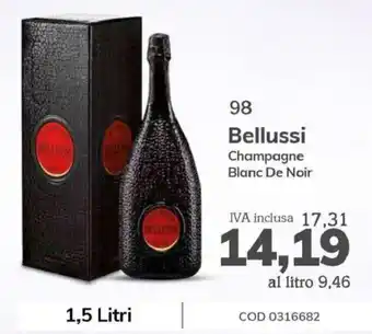 Bellussi Champagne Blanc De Noir 1,5 litri