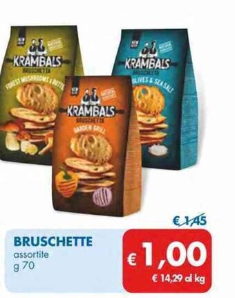 MD Discount Bruschette assortite g 70 offerta