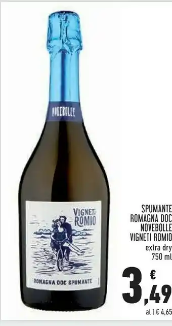 Conad Cinzano Spumante Romagna Doc Novebolle Vigneti Romio offerta