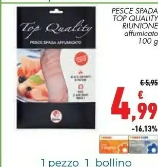 Conad Top Quality - Pesce Spada Affumicato 100 G(ml) offerta