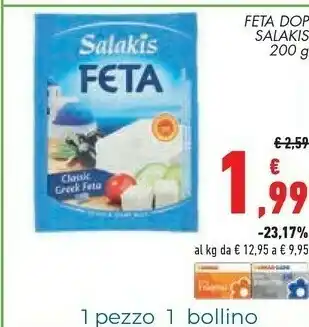 Conad Salakis - Feta 200 G(ml) offerta
