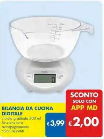 MD Discount Bilancia da Cucina Digitale 300 ml offerta