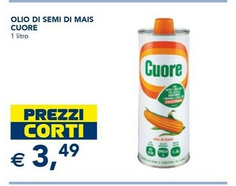 Esselunga Cuore Olio Di Semi Di Mais 1000 G(ml) offerta