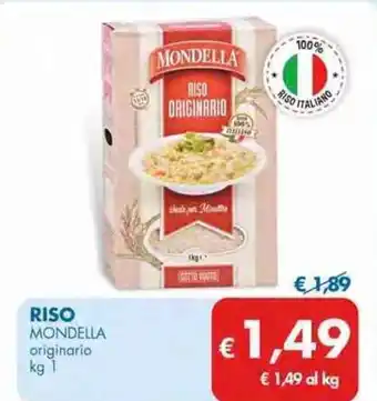 MD Discount Mondella Riso originario kg 1 offerta