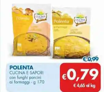 Cucina e Sapori Polenta con funghi porcini ai formaggi g 170