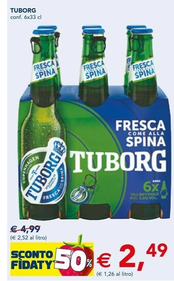 Esselunga Tuborg Birra 330 G(ml) offerta