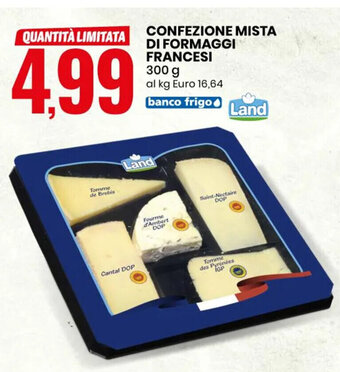 Eurospin Confezione Mista di Formaggi Francesi 300 g offerta