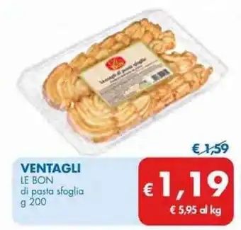 MD Discount Le Bon Ventagli di pasta sfoglia g 200 offerta