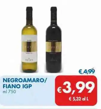 MD Discount Negroamaro/Fiano IGP ml 750 offerta