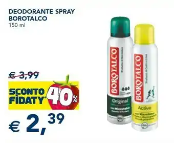 Esselunga Borotalco Deodorante offerta