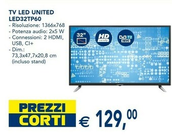 Esselunga United Tv led 32 offerta