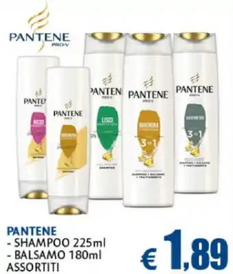 Pantene Shampoo 225ml, Balsamo 180ml