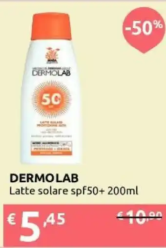 Ipersoap Dermolab Latte Solare SPF50 200 Ml offerta