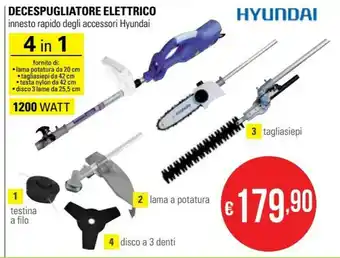 Hyundai Decespugliatore Elettrico 4 In 1