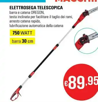 La Prealpina Oregon Elettrosega Telescopica offerta