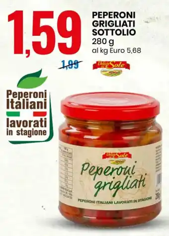 Peperoni Grigliati Sottolio 280 g