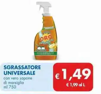 MD Discount Sgrassatore Universale con vero sapone di marsiglia ml 750 offerta