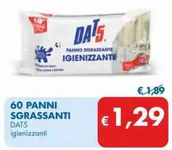 MD Discount DAT5 60 Panni Sgrassanti igienizzanti offerta
