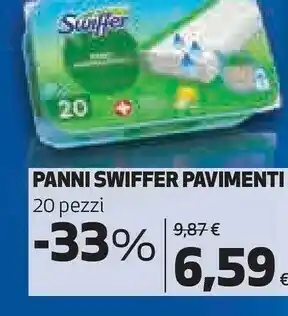 Coop Swiffer Panni Pavimenti offerta