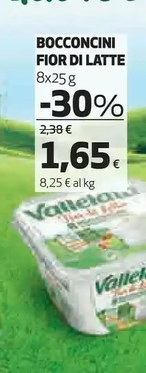 Coop Vallelata Bocconcini Fior Di Latte 200 G offerta