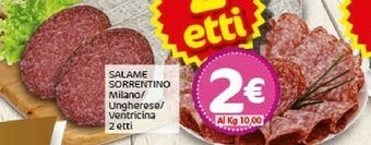 Crai Sorrentino Salame Milano offerta