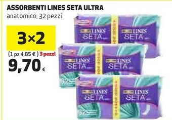Coop Lines Seta Ultra Con Ali Salviettine Detergenti 11 Pezzo(i) offerta