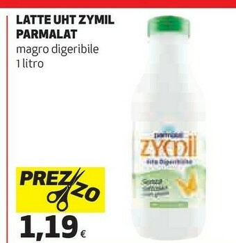 Coop Parmalat Zymil Alta Digeribilità Senza Lattosio Magro Digeribile 1000 G(ml) offerta