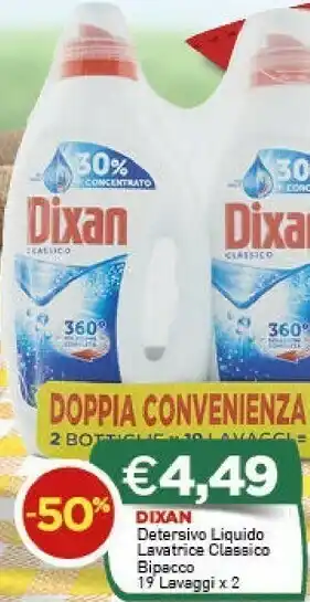 Crai Dixan Detersivo Liquido Lavatrice Classico offerta