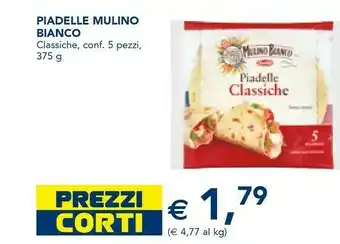 Esselunga Mulino Bianco Piadelle Classiche Senza Strutto 375 G(ml) offerta