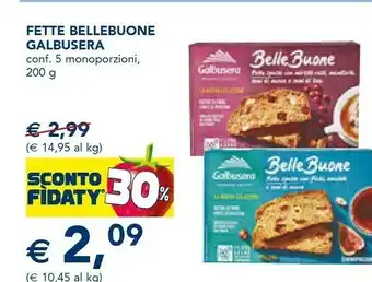 Esselunga Galbusera Fette Bellebuone offerta
