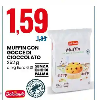 Dolciando Muffin Con Gocce Di Cioccolato 252 g