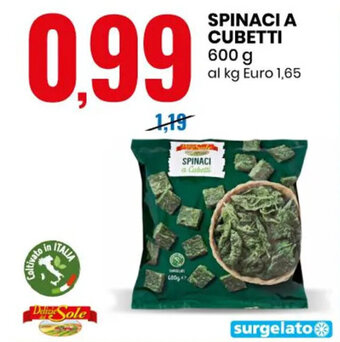 Eurospin Spinaci A Cubetti 600 g offerta