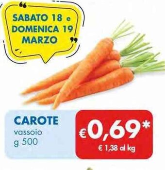 MD Discount Carote vassoio g 500 offerta