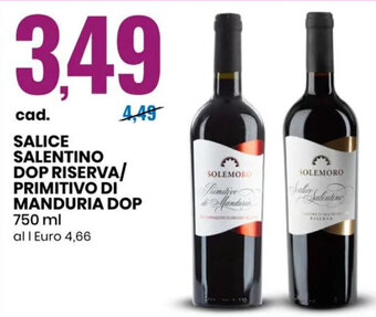 Salice Salentino DOP Riserva/ Primitivo Di Manduria DOP 750 ml
