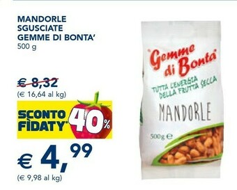 Esselunga Mandorle Sgusciate Gemme Di Bonta' offerta