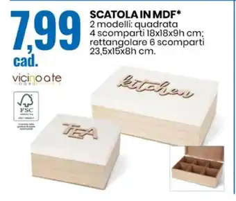 Eurospin Scatola In MDF 23,5 x 15 x 8 h cm. offerta