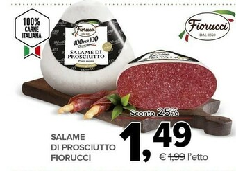 Todis Fiorucci Salame Di Prosciutto offerta